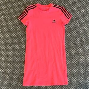 Adidas Kids Neon Pink Short Sleeve Tee